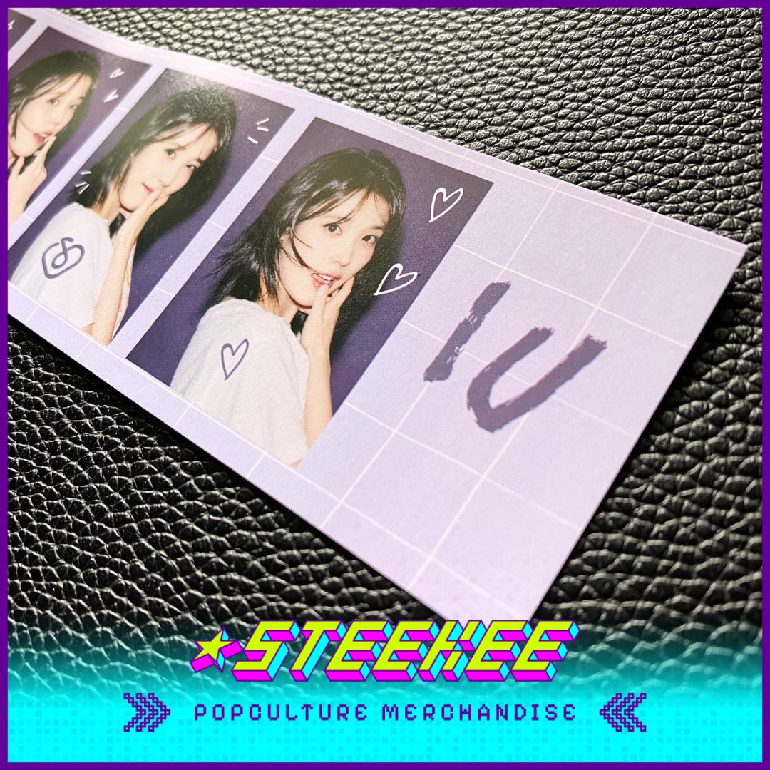 IU Merchandise 4-Grid Purple Photo Card