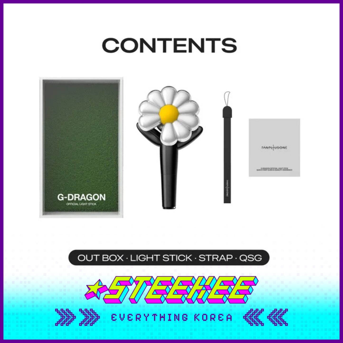 G-DRAGON Übermensch Official Light Stick by Steekee Korea 5021