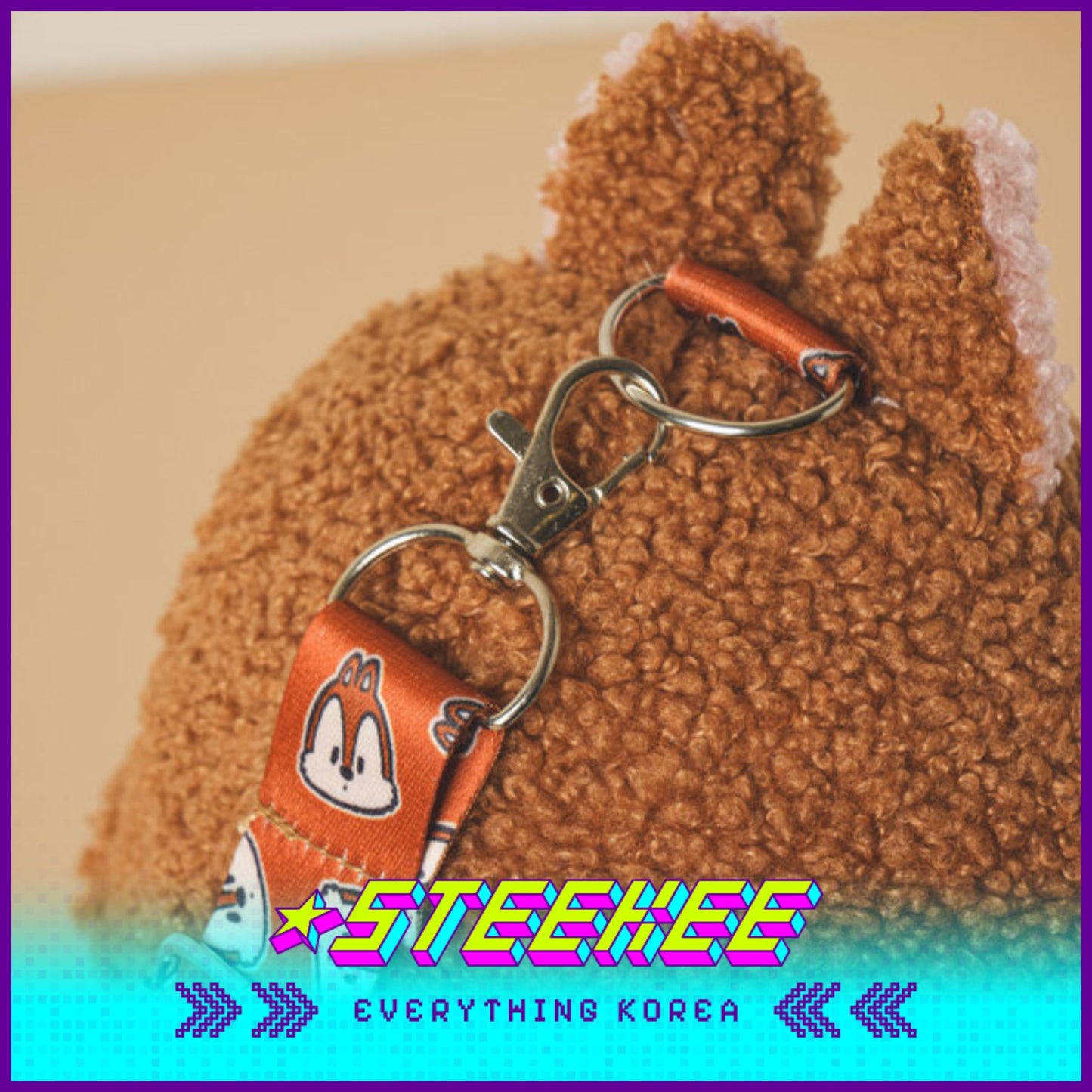 Daiso Disney Chip n Dale Crossbody Bag Kids Plush Toys by Steekee Korea 2990