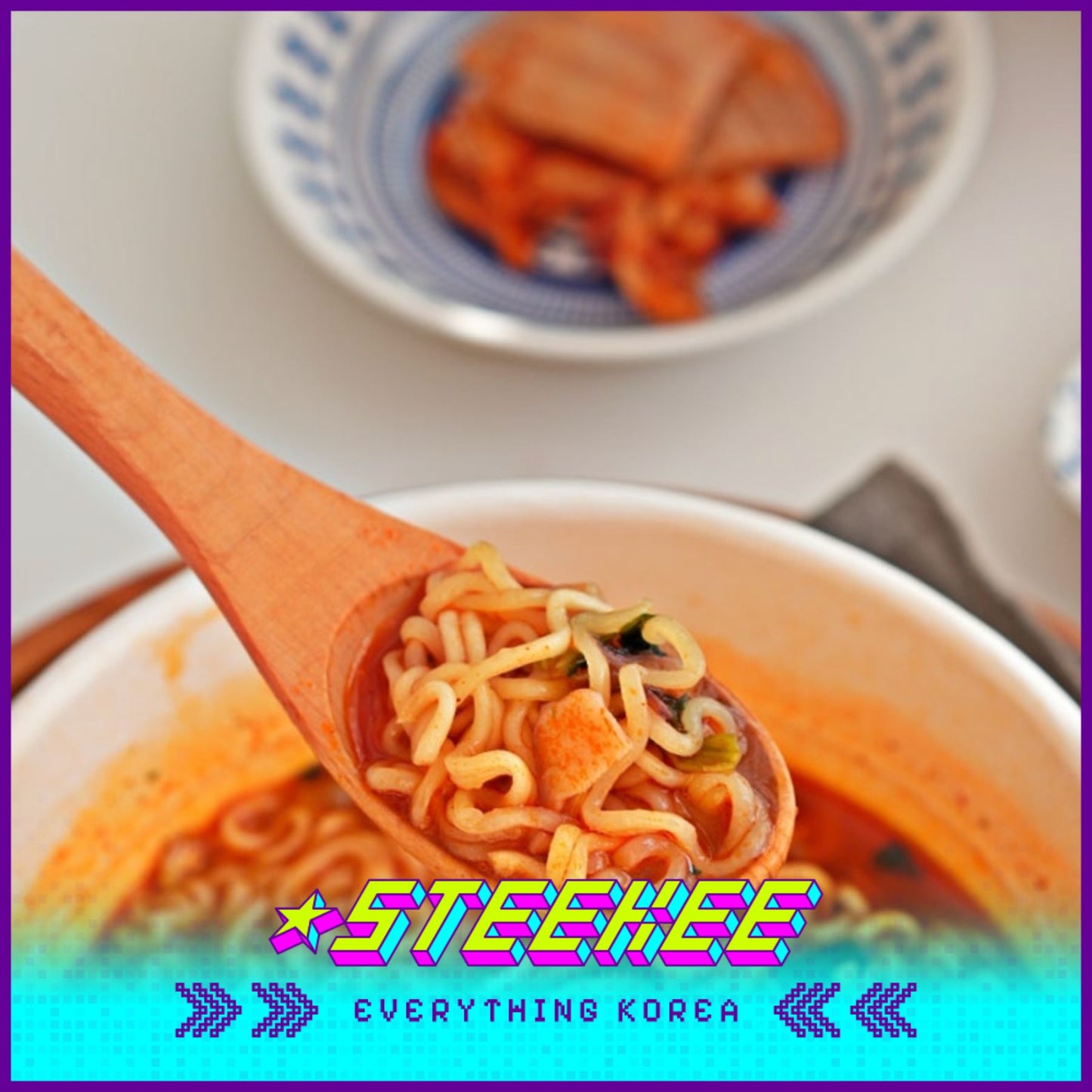 The Mishik Netflix Squid Spicy Squid Ramen Instant Noodles Cup 127g by Steekee Korea 3044