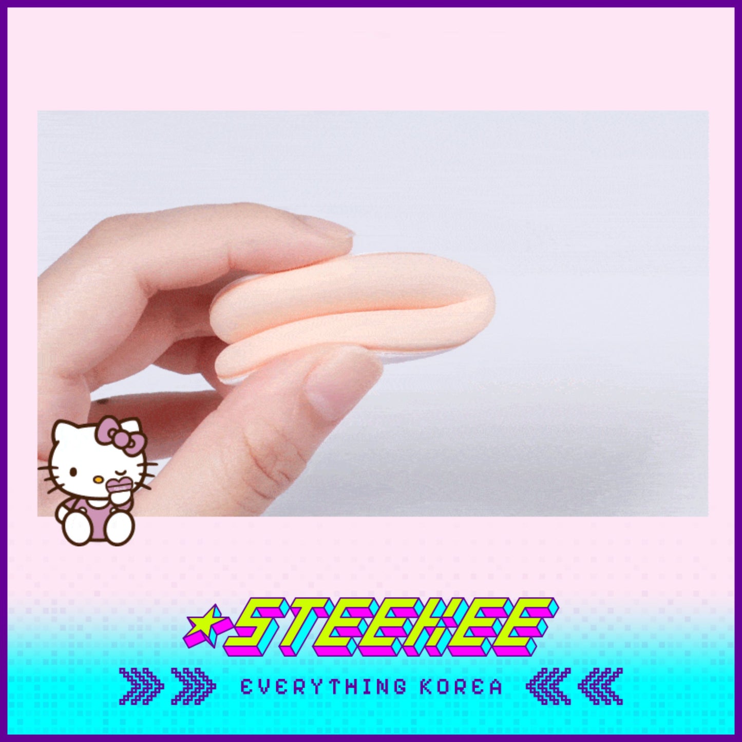 Hello Kitty X Fillimilli Heart Cushion Puff Set of 5 by Steekee Korea 2421