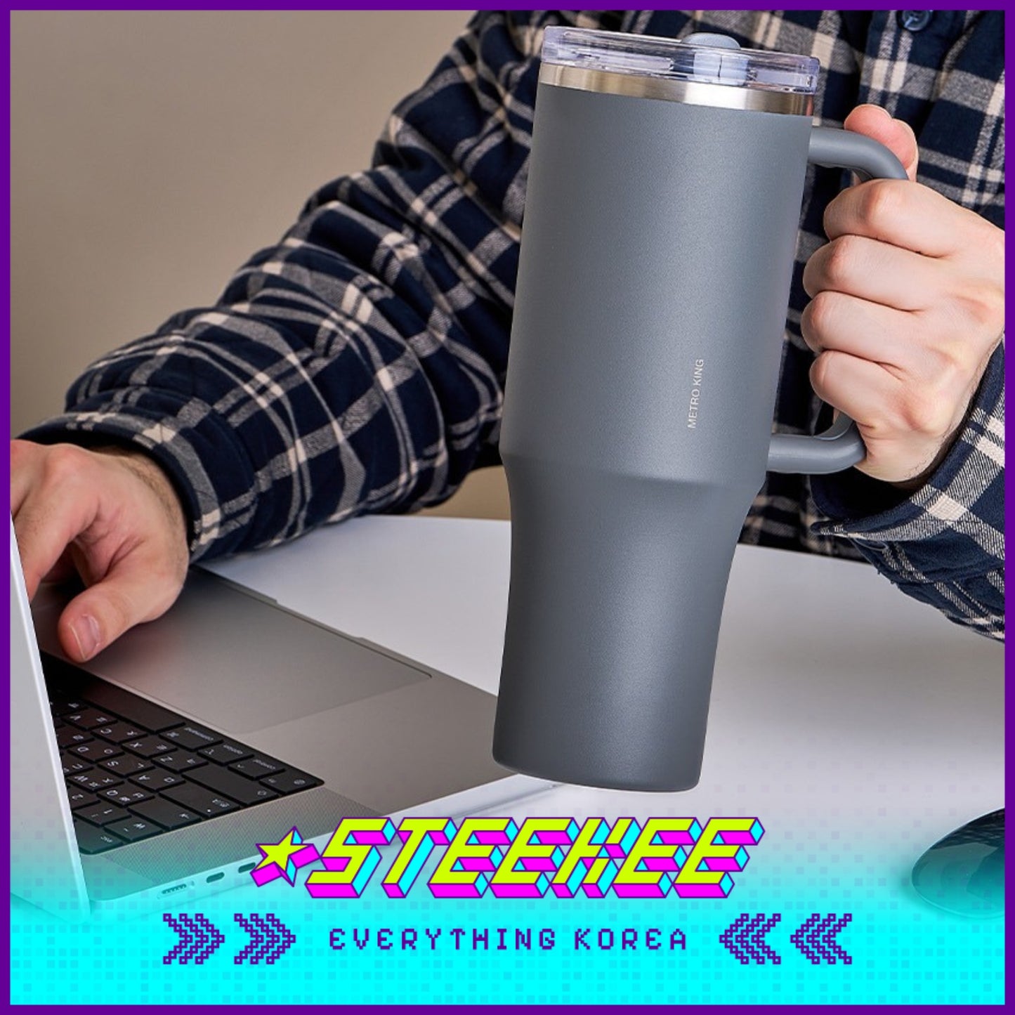 LocknLock Metro King Tumbler 1.2L LHC4391 by Steekee Korea 4521