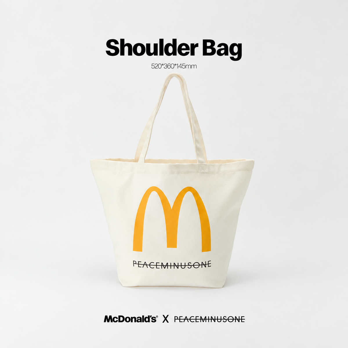 PEACEMINUSONE X McDonald’s Limited Edition Merch – Vintage Cap, Shoulder Bag & Pin Set