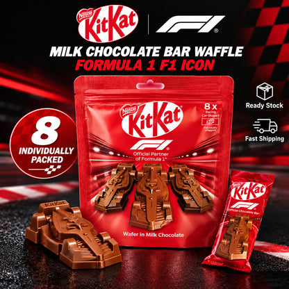 Nestle Kitkat F1 Racing Formula 1 Edition Car Shaped Milk Chocolate Bar Wafer Snack 8 Packs 88g