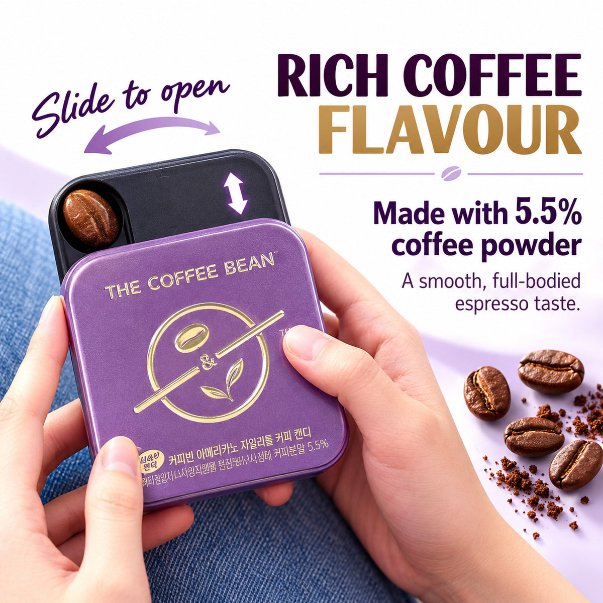THE COFFEE BEAN Americano Xylitol Coffee Candy Sugar Free Snack 32g
