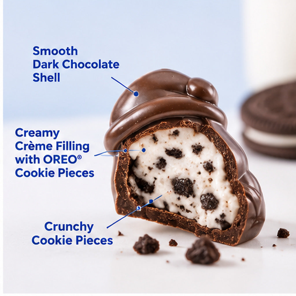 OREO Santas Creme Filled Chocolate 198g Christmas Edition Cookie Creme Biscuit USA