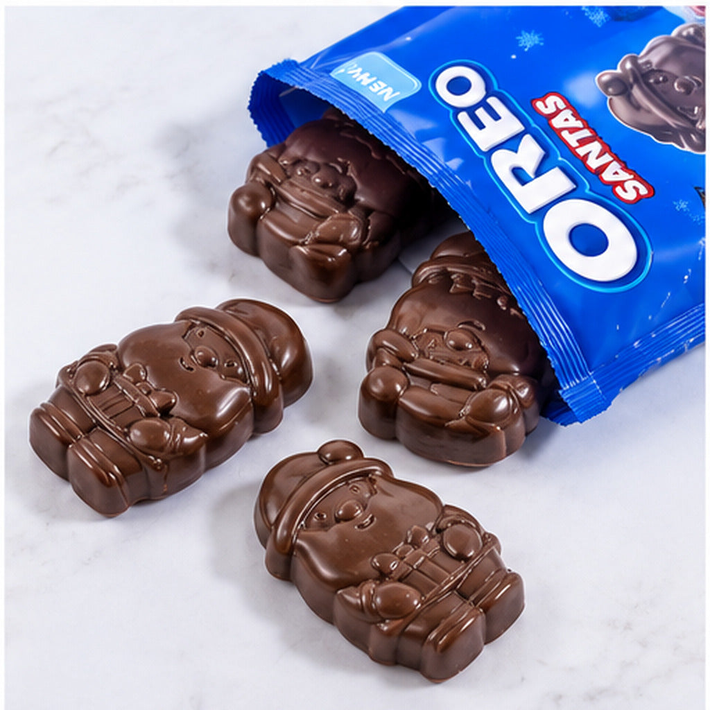 OREO Santas Creme Filled Chocolate 198g Christmas Edition Cookie Creme Biscuit USA