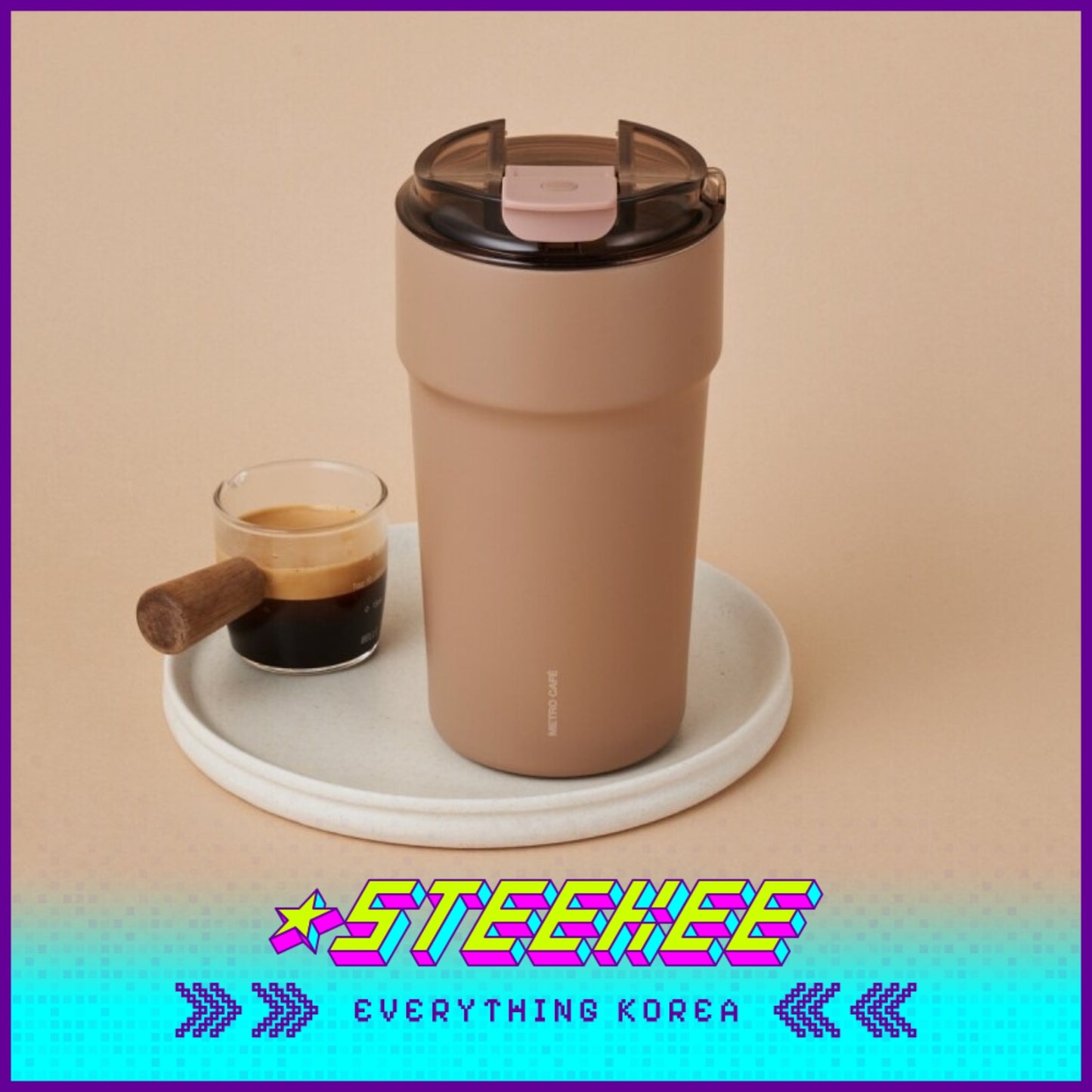 LocknLock Metro Café Ceramic Tumbler 500ml LHC4357 by Steekee Korea 4522