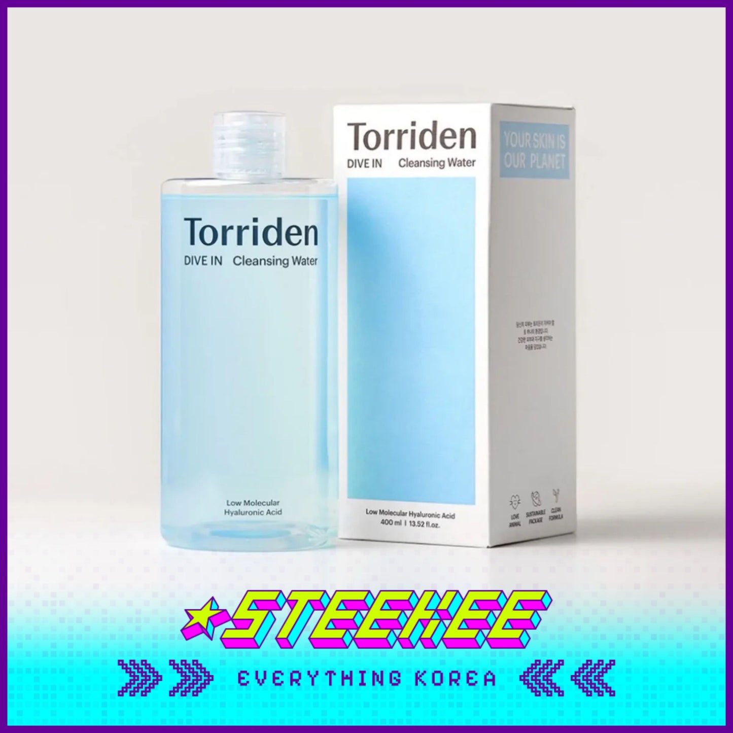 Torriden Dive-In Low Molecular Hyaluronic Acid Cleansing Water 400ml by Steekee Korea 2440