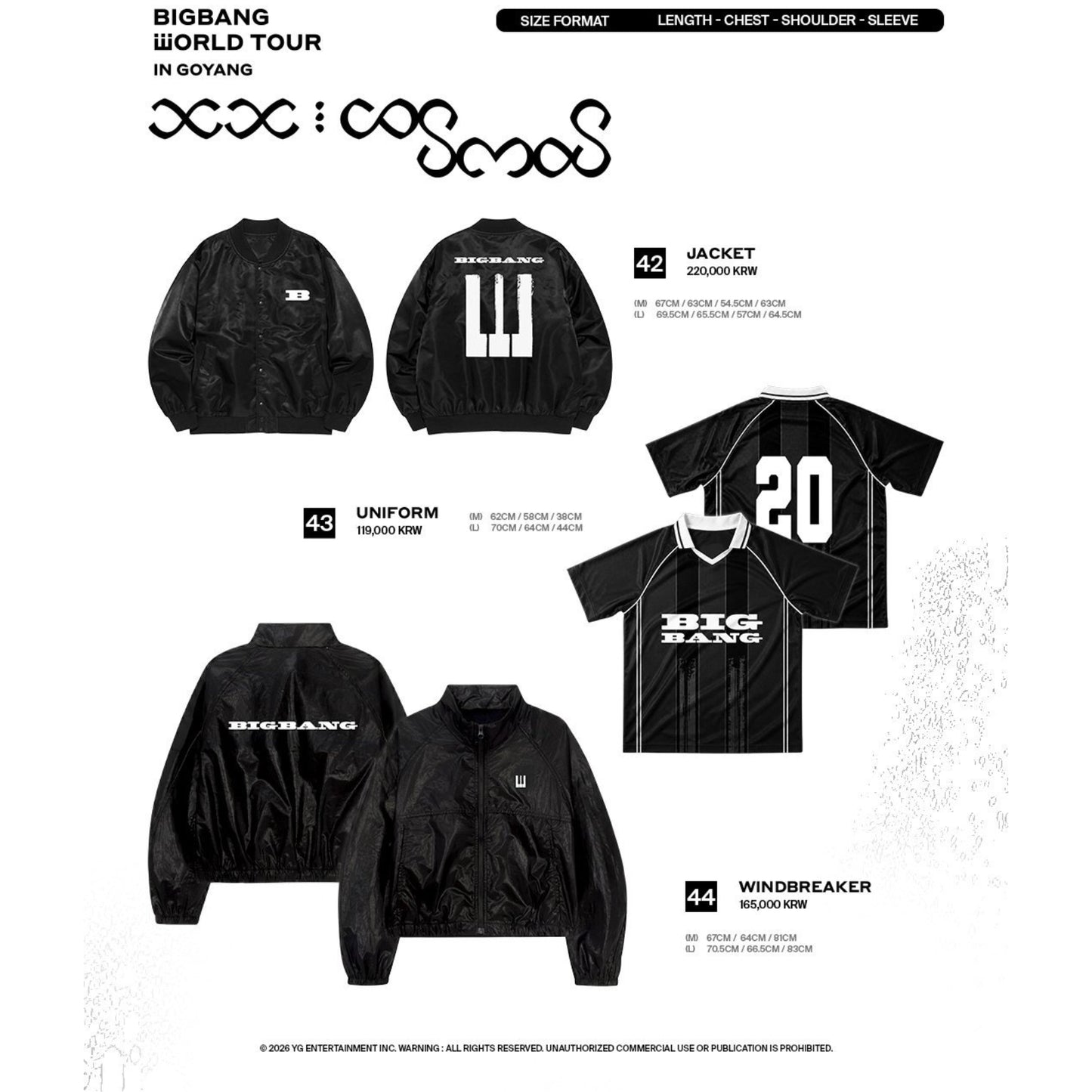 [PRE-ORDER] BIGBANG 2026–2027 WORLD TOUR <xx: cosmos> Official Merch Collection