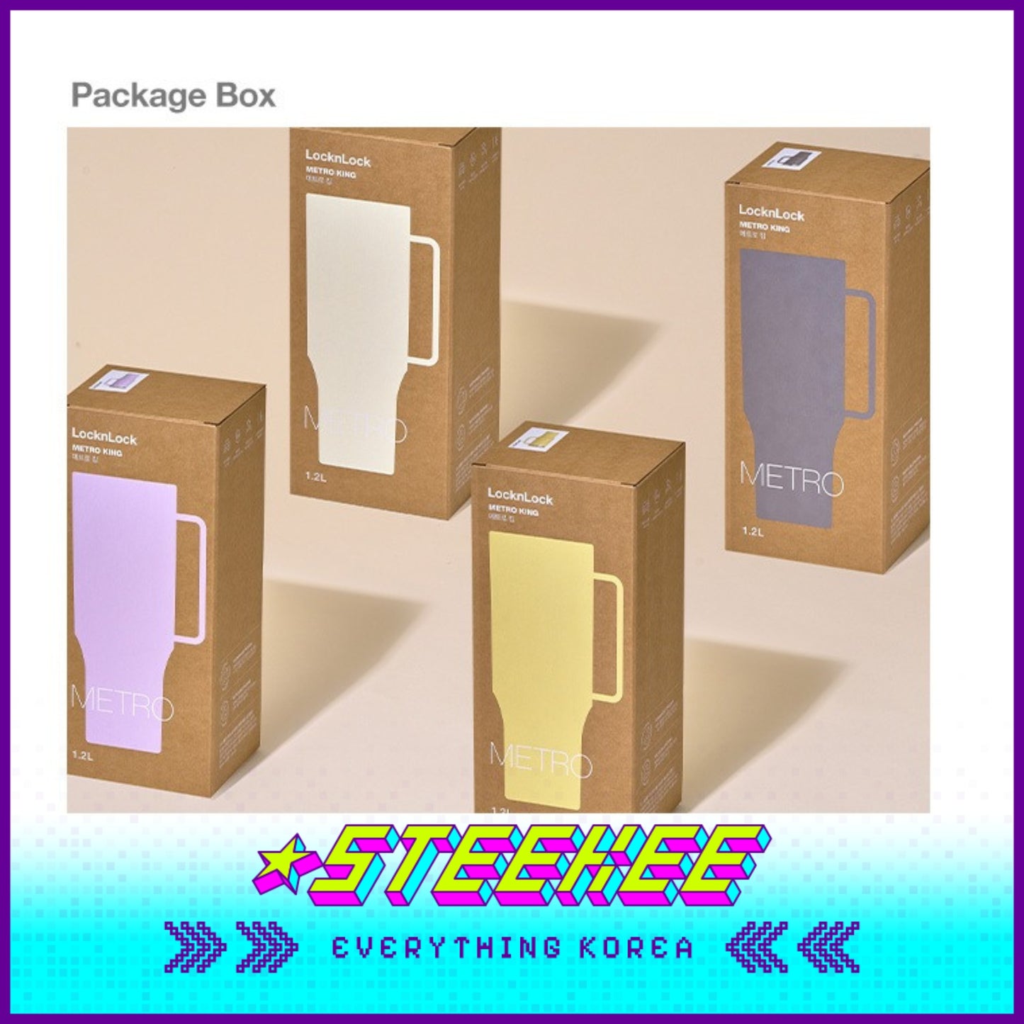 LocknLock Metro King Tumbler 1.2L LHC4391 by Steekee Korea 4521