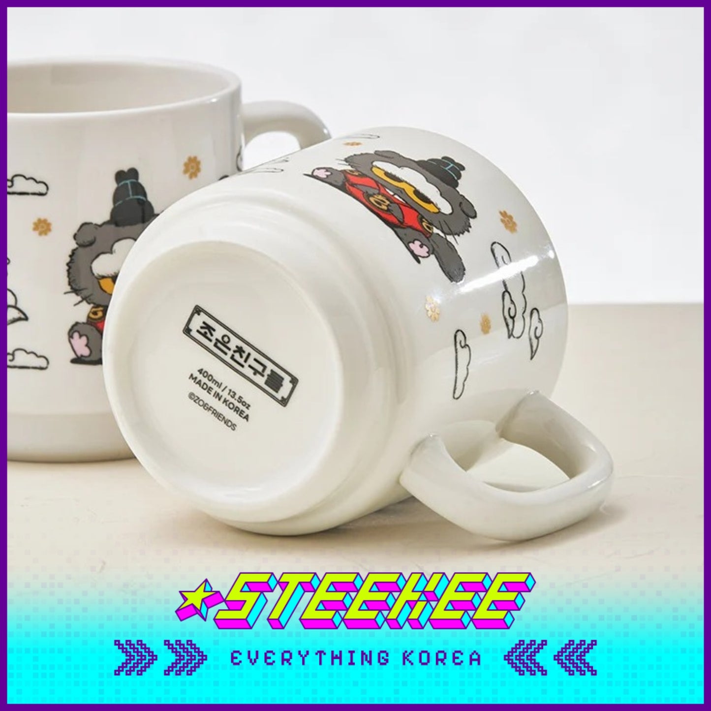 ZO&FRIENDS ZOA Mug K-Edition 13.5 oz by Steekee Korea 5010