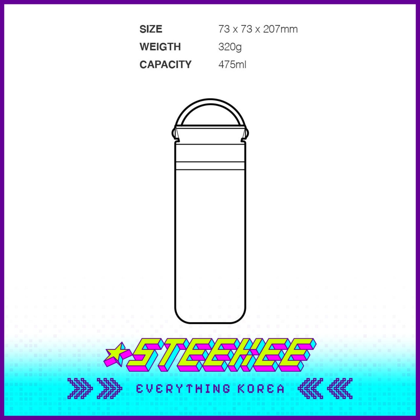 LocknLock Metro Two Way Tumbler 475ml LHC4274 by Steekee Korea 4530