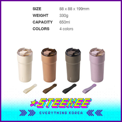 LocknLock Metro Café Ceramic Tumbler 650ml LHC4359 by Steekee Korea 4523