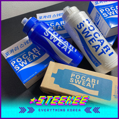 Pocari Sweat Powder Set 20 Packs with Squeeze Bottle by Steekee Korea 1952