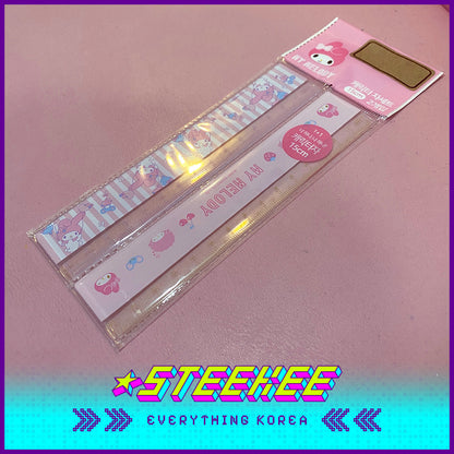 Daiso My Melody 15cm Stationery Ruler 2pcs by Steekee Korea 1958