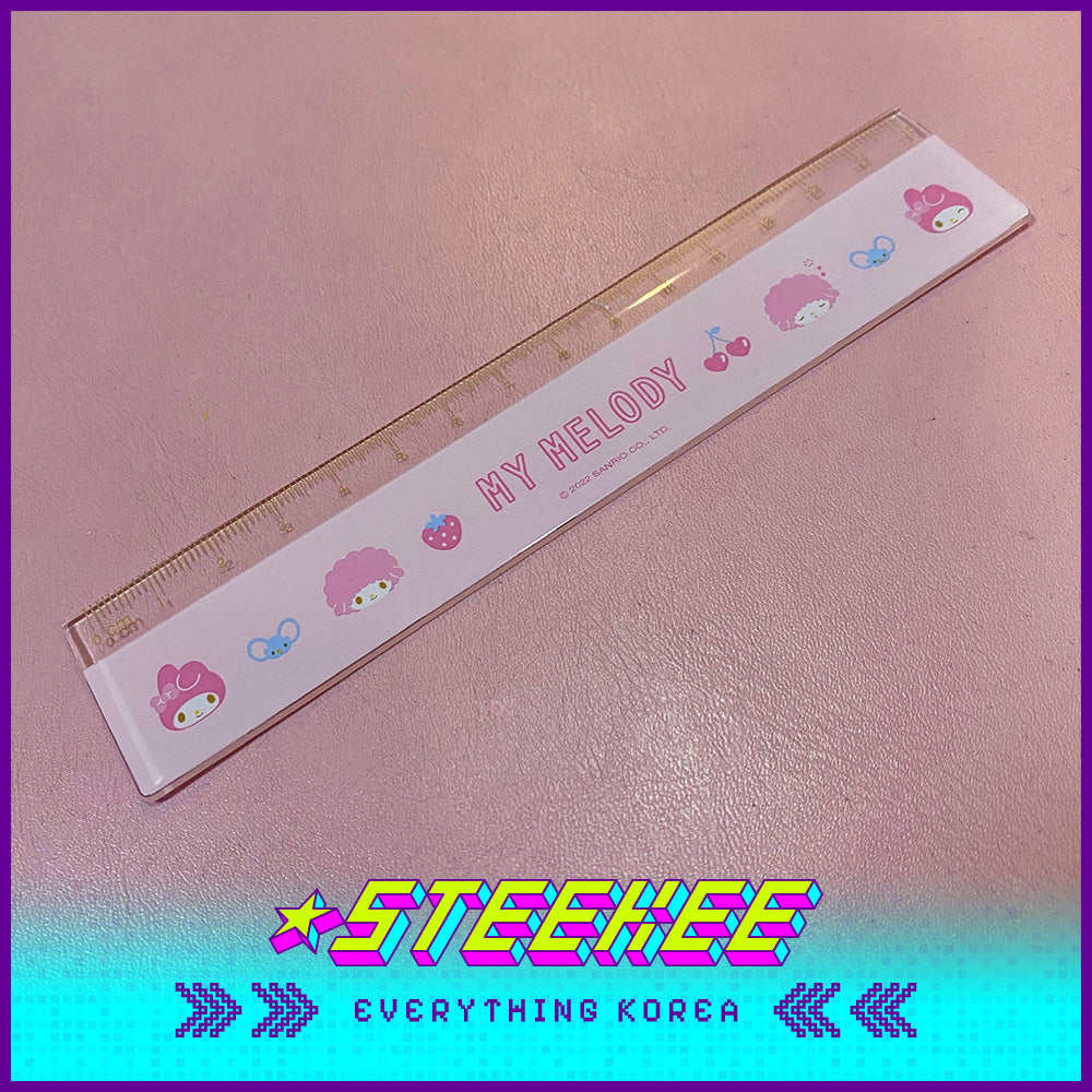 Daiso My Melody 15cm Stationery Ruler 2pcs by Steekee Korea 1958