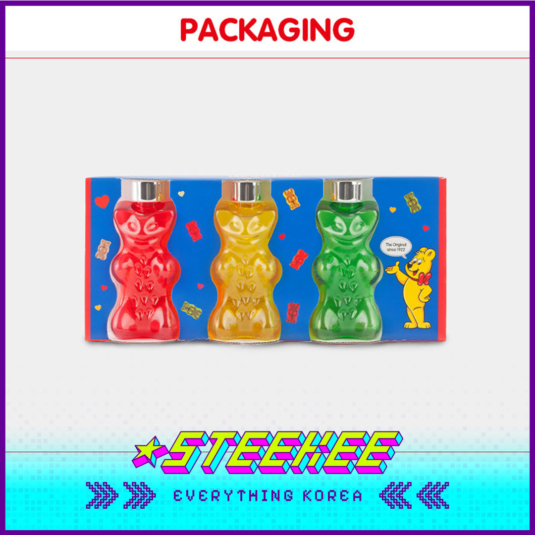 HARIBO Goldbears Mini Bottle BPA Free Set of 3 by Steekee Korea 1979