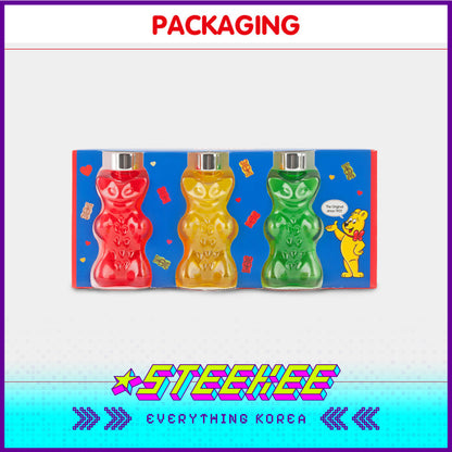 HARIBO Goldbears Mini Bottle BPA Free Set of 3 by Steekee Korea 1979