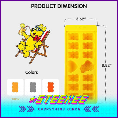 HARIBO Gummy Bear Silicone Moulds by Steekee Korea 1991