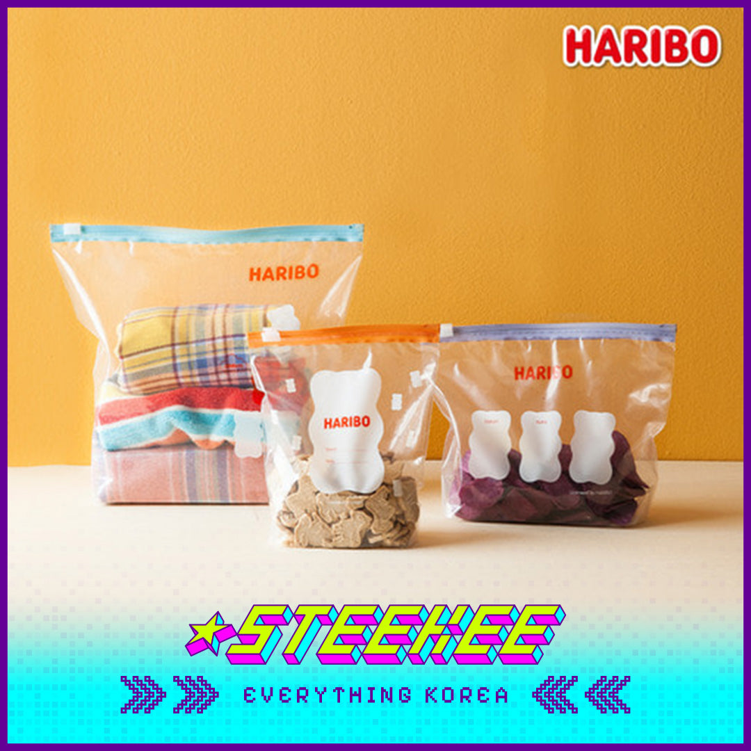 HARIBO Goldbears Slider Zipper Bags Set by Steeke Korea 1992