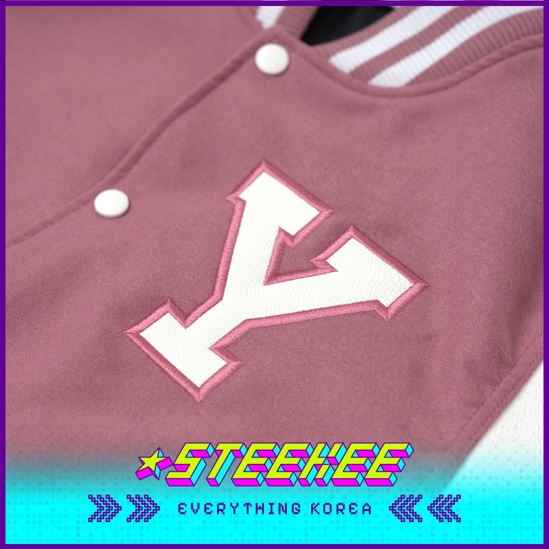 Yonsei University Signature Lightweight Crop Baseball Jumper by Steekee Korea 1996