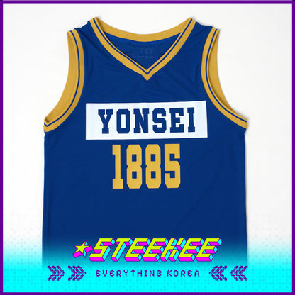 Yonsei University Basketball Blue Jersey by Steekee Korea 1999