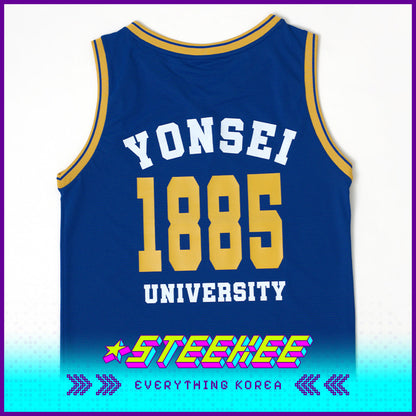 Yonsei University Basketball Blue Jersey by Steekee Korea 1999