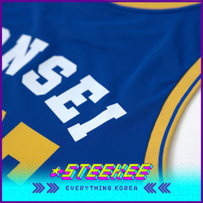 Yonsei University Basketball Blue Jersey by Steekee Korea 1999