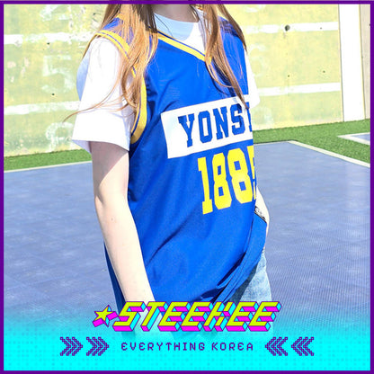 Yonsei University Basketball Blue Jersey by Steekee Korea 1999