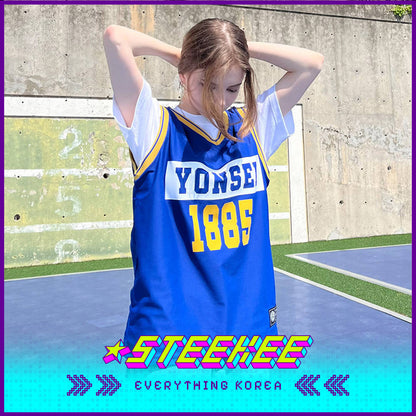 Yonsei University Basketball Blue Jersey by Steekee Korea 1999