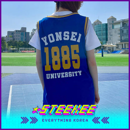 Yonsei University Basketball Blue Jersey by Steekee Korea 1999