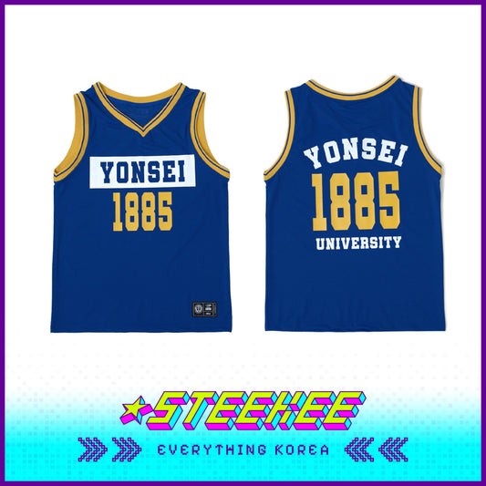 Yonsei University Basketball Blue Jersey by Steekee Korea 1999