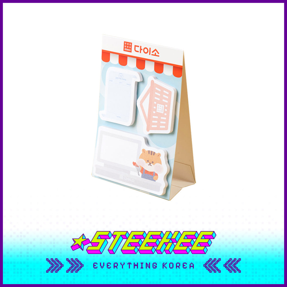 Daiso Standing Memo Pad Sticky Notes by Steekee Korea 2490