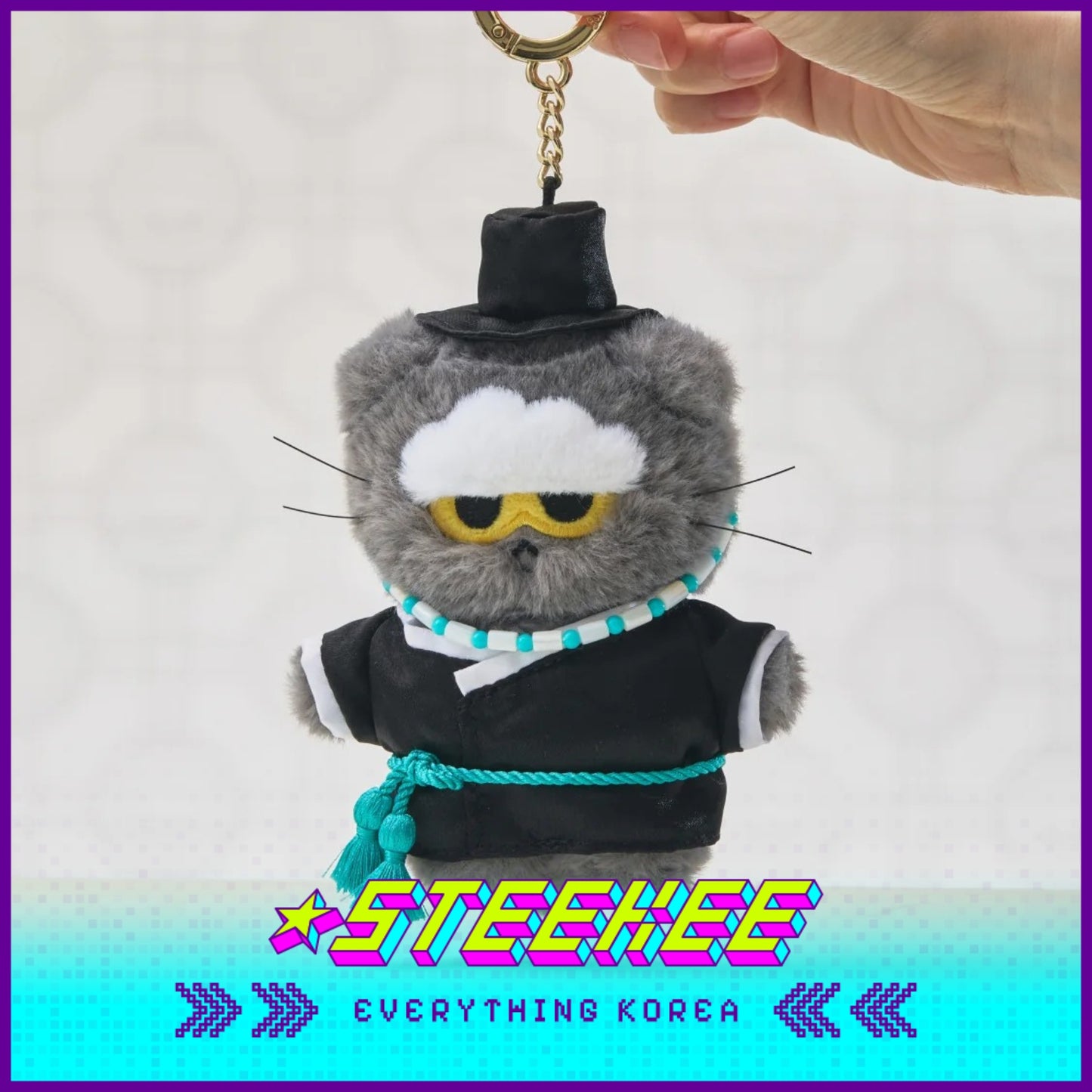 ZO&FRIENDS ZOA Plush Toys Keyring K-Edition Seonbi by Steekee Korea 5011
