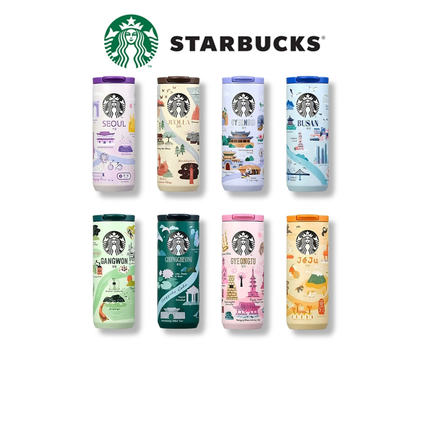 Starbucks Korea 2024 SS Annyeong Regional Collection MD Insulated Tumbler 355ml – Collectible Cup