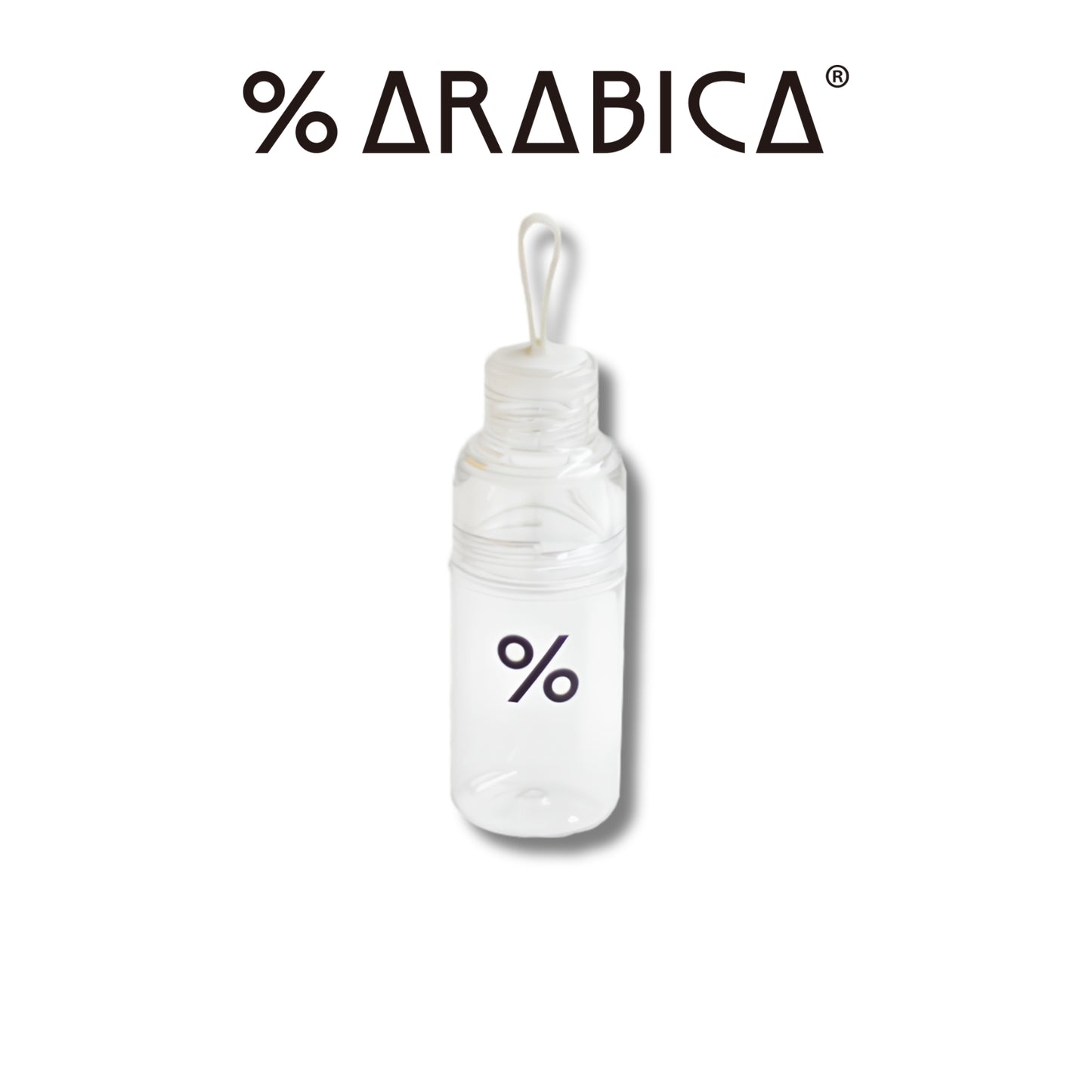 Arabica % 16oz 480ml Clear Tumbler Water Bottle