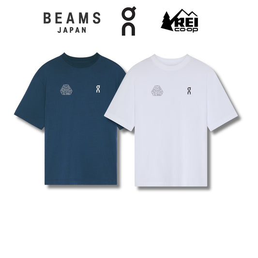 On Studio-T BEAMS REI Limited Edition Unisex Cotton T-Shirt – Pacific Mountain Graphic Tee