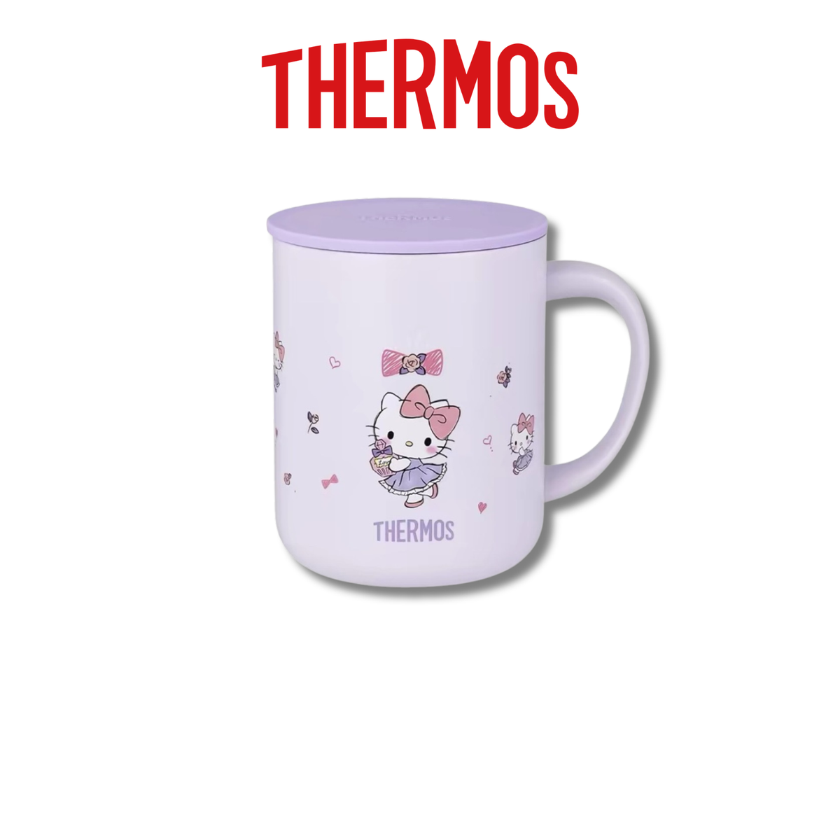 Thermos Hello Kitty 450ml Insulated Mug with Lid | Purple JDG