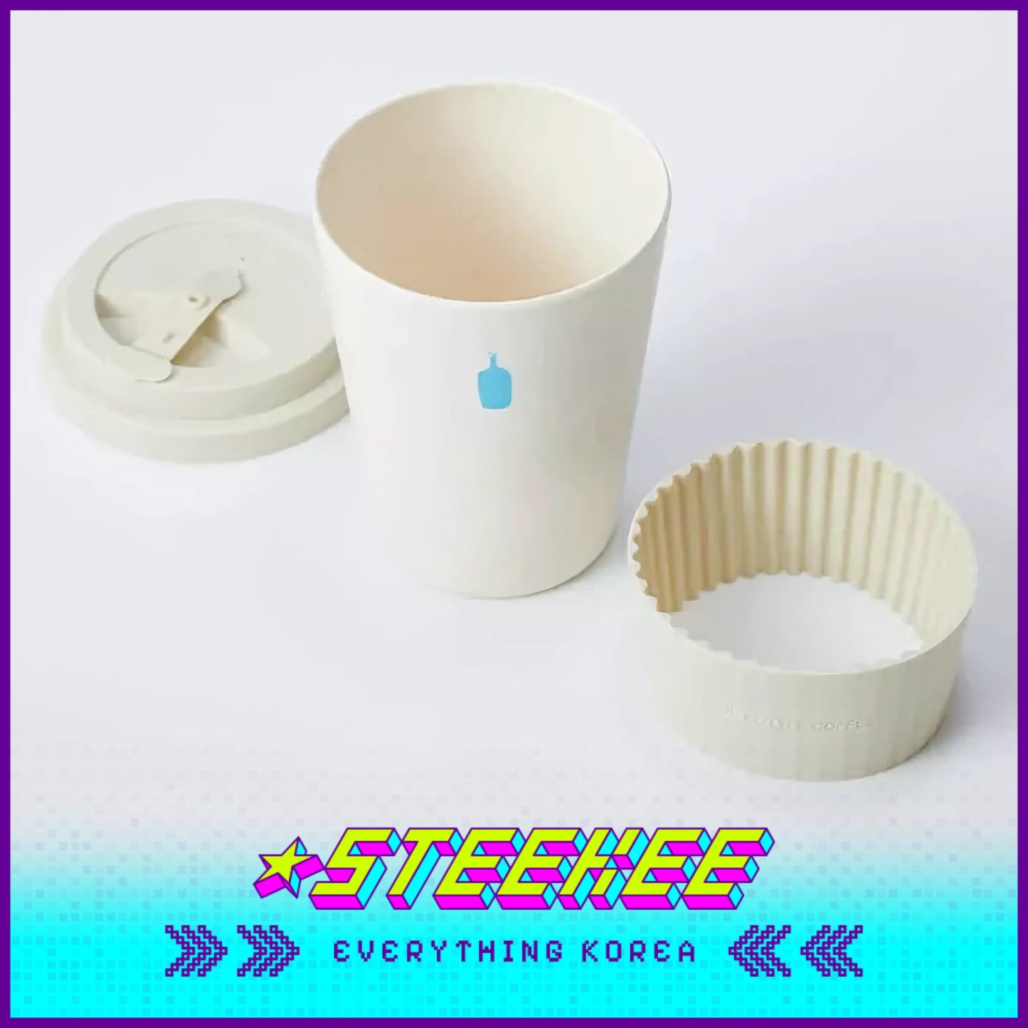 BLUE BOTTLE COFFEE X Ecoffee Lightweight Reusable Eco Cup 12oz 355ml by Steekee Korea 2400