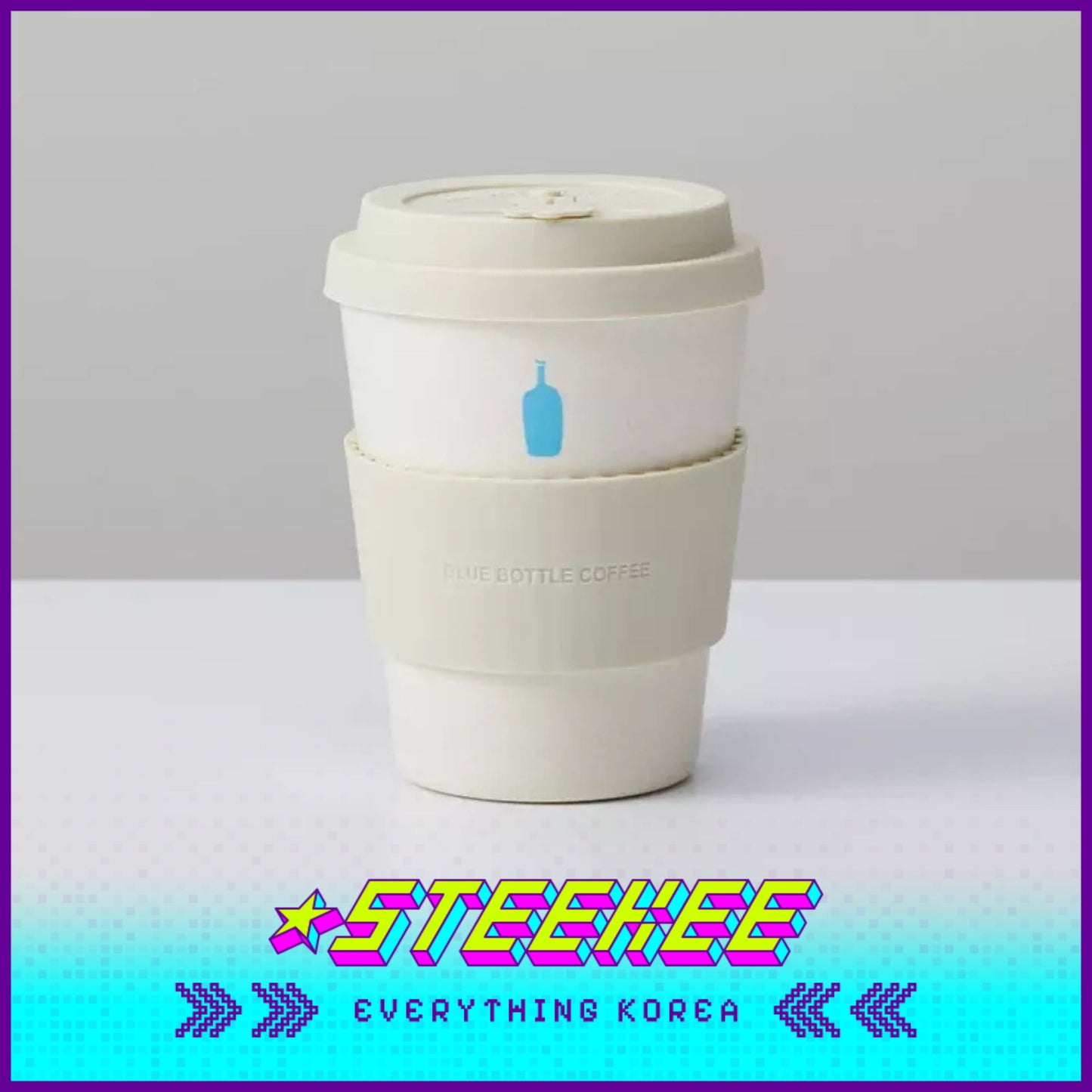 BLUE BOTTLE COFFEE X Ecoffee Lightweight Reusable Eco Cup 12oz 355ml by Steekee Korea 2400