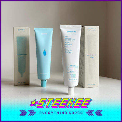 BLUE BOTTLE COFFEE X Sinang Hand Care Gift Set Hand Cream 50ml Hand Scrub 50ml by Steekee Korea 2401