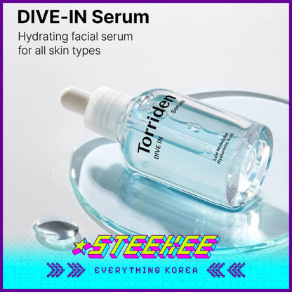 Torriden Dive-In Hydrating Moisturizing Serum 50ml with Refill Pack 50ml by Steekee Korea 2429