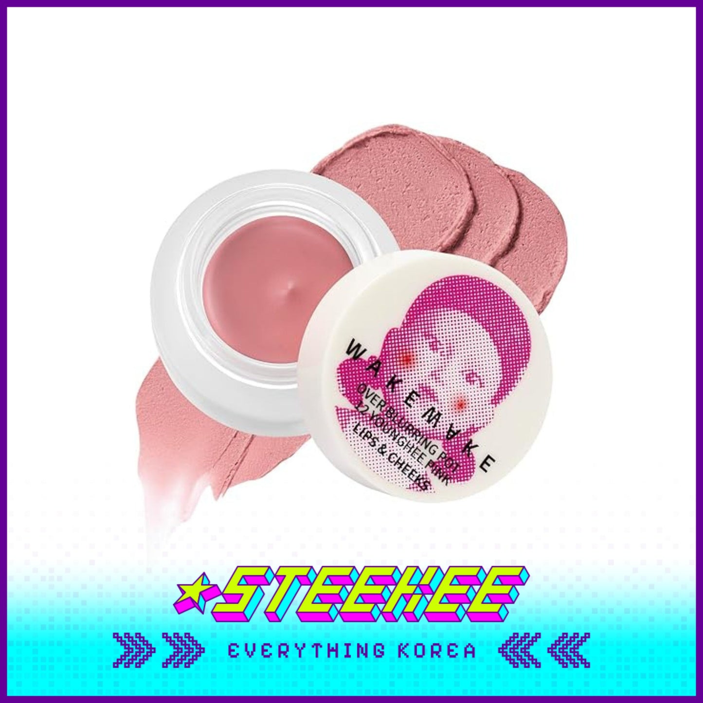 WAKEMAKE X Netflix Squid Game Over Blurring Pot Colour Lip Balm by Steekee Korea 2445