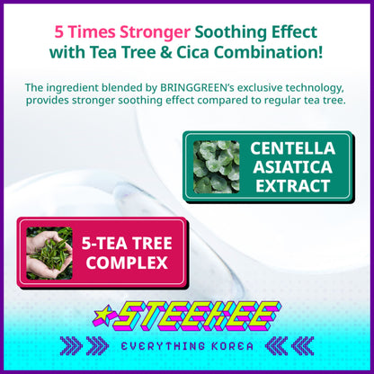 BRING GREEN X Netflix Squid Game Tea Tree Cica Pore Nose Strips 5 Pieces by Steekee Korea 2450