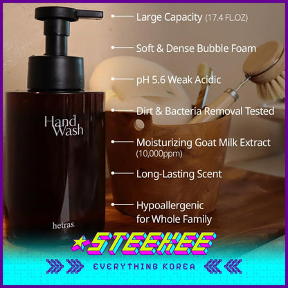Hetras Premium Perfume Bubble Hand Wash Set of 2 515ml by Steekee Korea 2469
