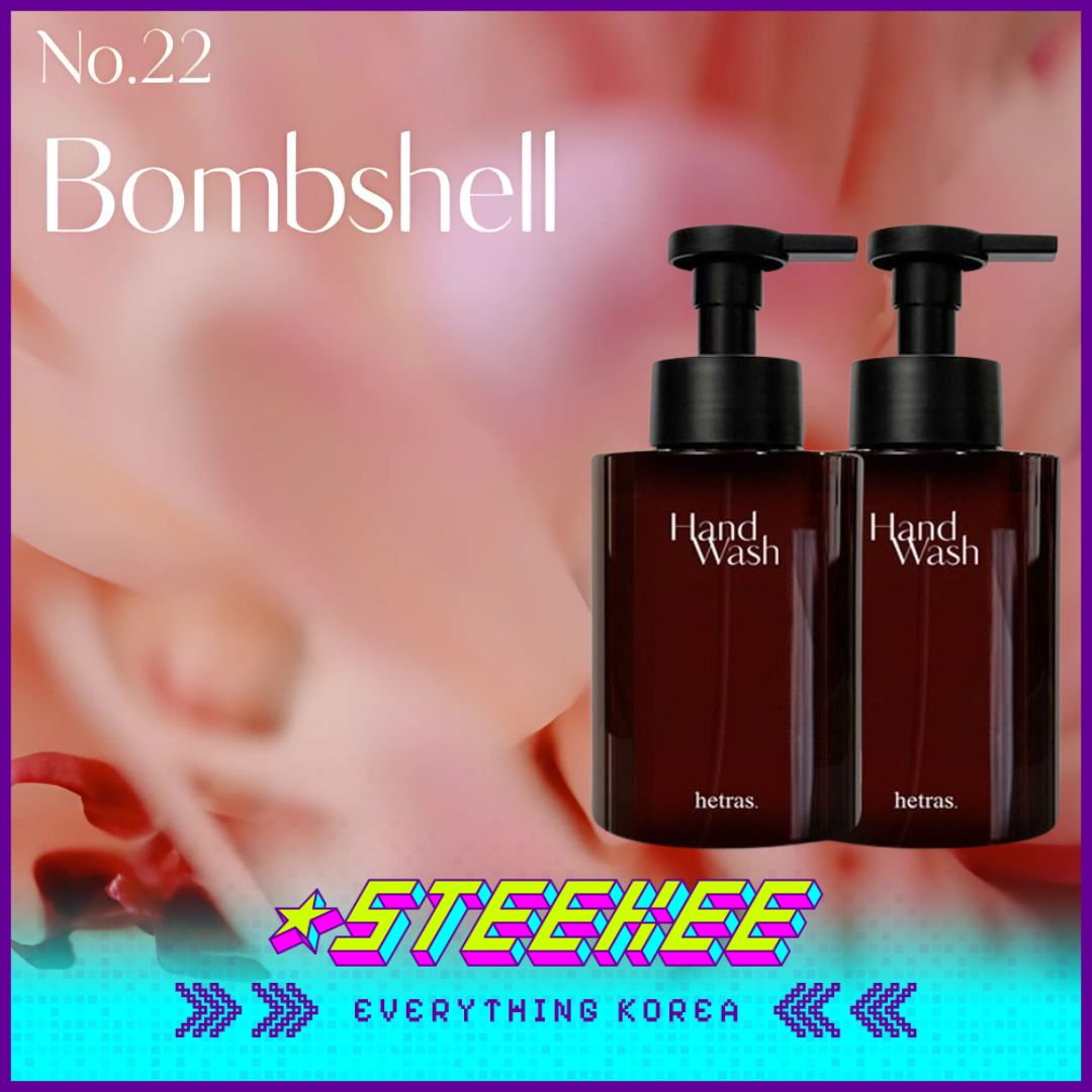 Hetras Premium Perfume Bubble Hand Wash Set of 2 515ml by Steekee Korea 2469