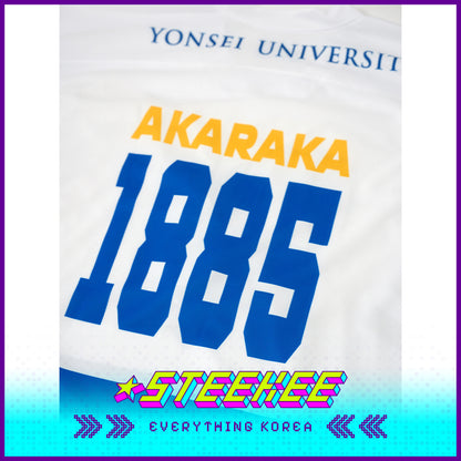 Yonsei University Authentic White Oversized Ice Hockey Jersey by Steekee Korea 2500