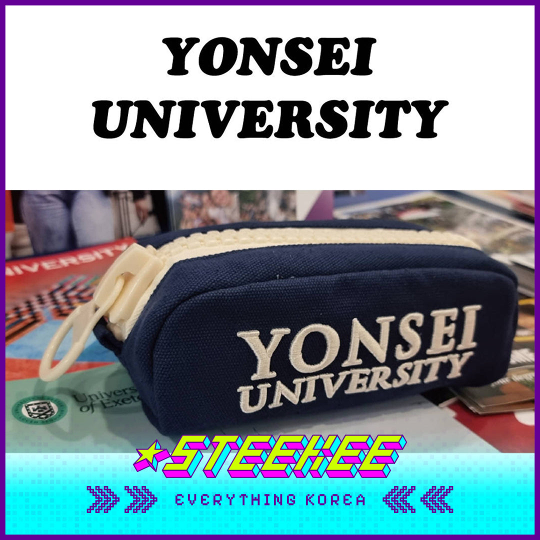 Yonsei Big Zipper Case with Zip Navy Blue by Steekee Korea 2501