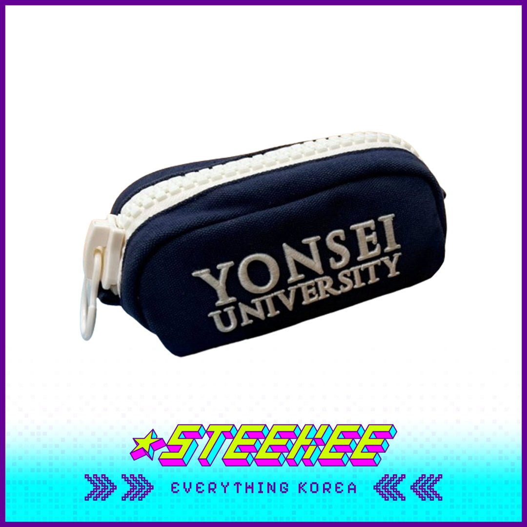 Yonsei Big Zipper Case with Zip Navy Blue by Steekee Korea 2501